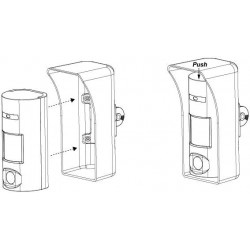 Détecteur rideau radio PIRCAM VESTA-210